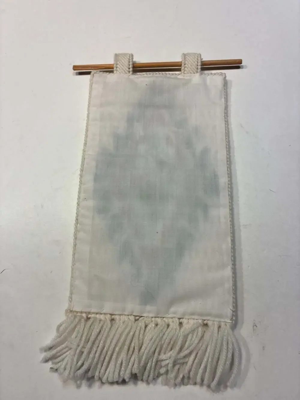 Vintage Norwegian Woven Wall Hanging – Handcrafted Geometric Tapestry - ,